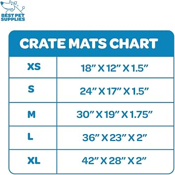 Best Pet Supplies Machine Washable Dog Crate Mat Double-Sided Kennel Pad - Brown Linen, S (24 x 17)