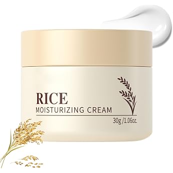 Rice GesichtscremeReiscremeReiskleie-EssenzKorean Skincare Face CreamFeuchtigkeitscreme Gesicht f r alle HauttypenSt rkt die HautbarriereBeruhigt und Gleicht den Teint aus