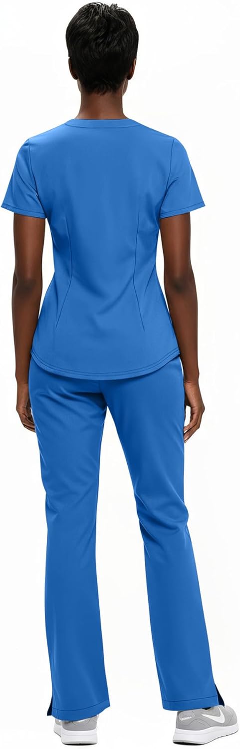 Natural Uniforms Women's Ultra Soft Y-Neck Scrub Set 8200-9200