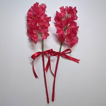 花　アートフラワーブーケ　赤いスイトピー　プレゼント　パーティー 花 アートフラワーブーケ 赤いスイトピー プレゼント パーティー