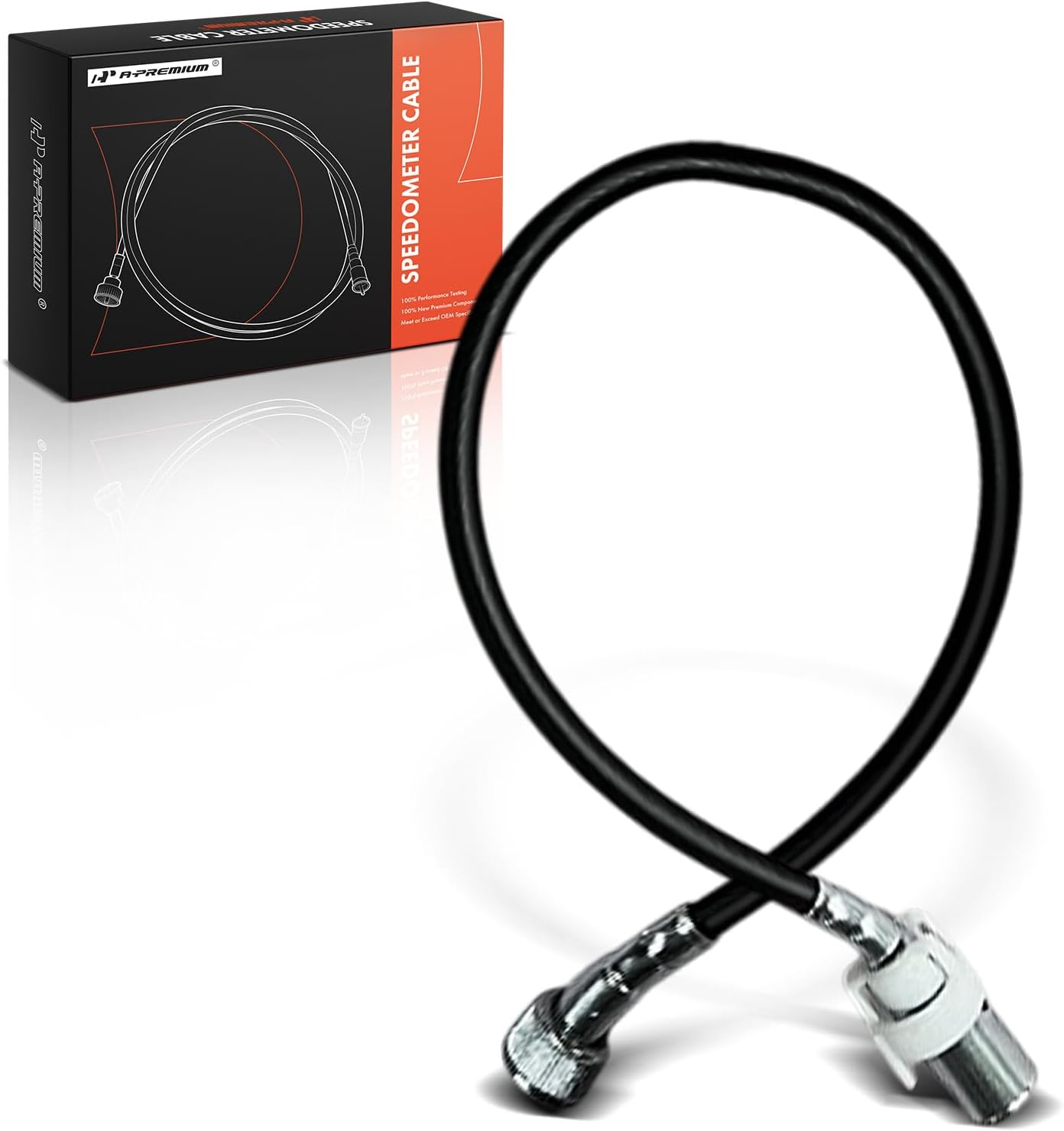 A-Premium 20 inch Speedometer Cable Compatible with Ford F-350, Country Sedan Squire, Custom 500, Elite, Galaxie 500, Gran Torino, Granada, Thunderbird & Lincoln Continental, Town Car & Mercury Cougar