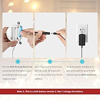 Vista 2 de Lenink Adaptador de fuente de alimentación de CA para batería AAA, reemplazar 3 pilas AAA, negro