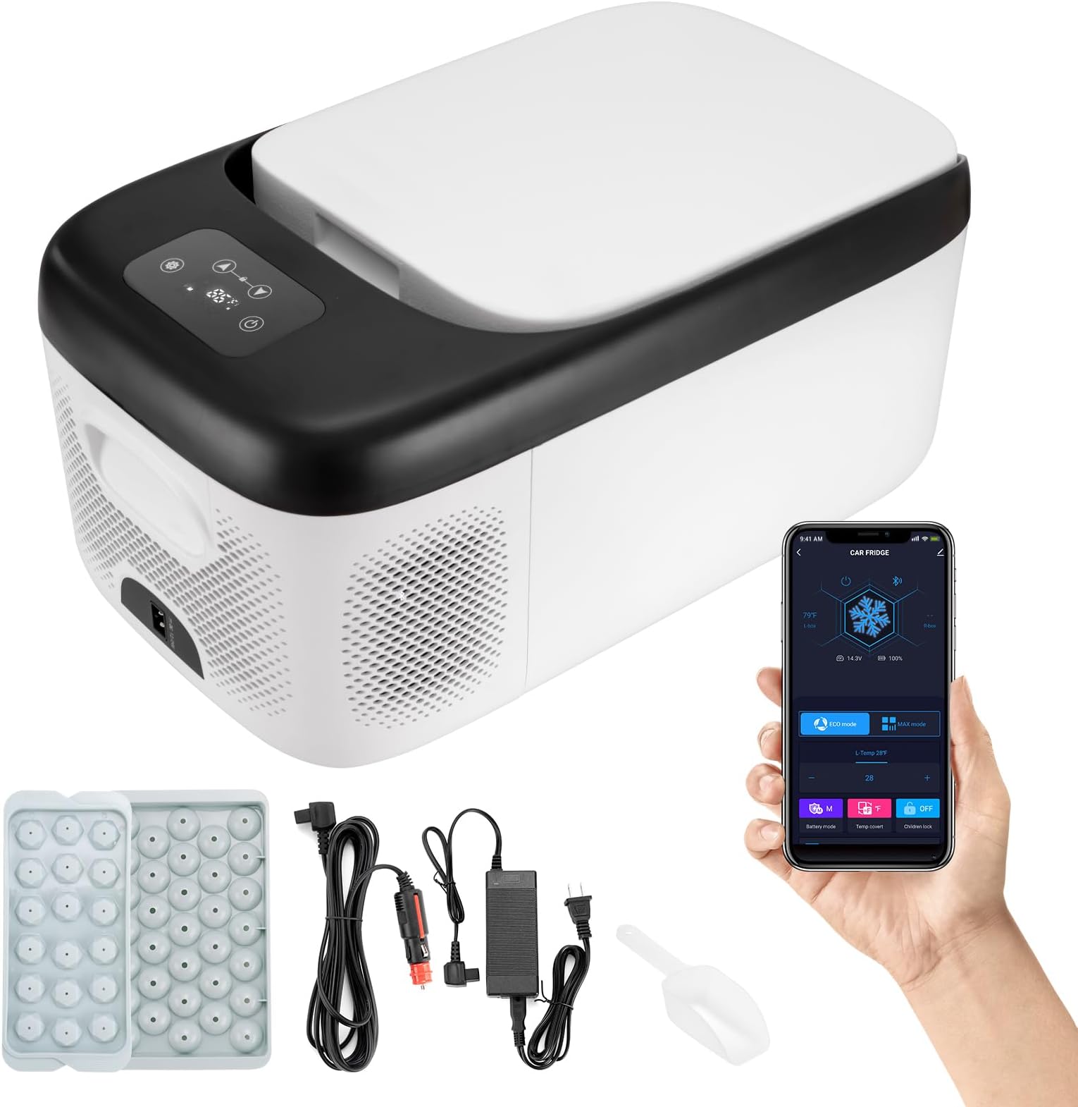 AUTOOMMO 12 Volt Refrigerator, 34 Quarts Car Refrigerator