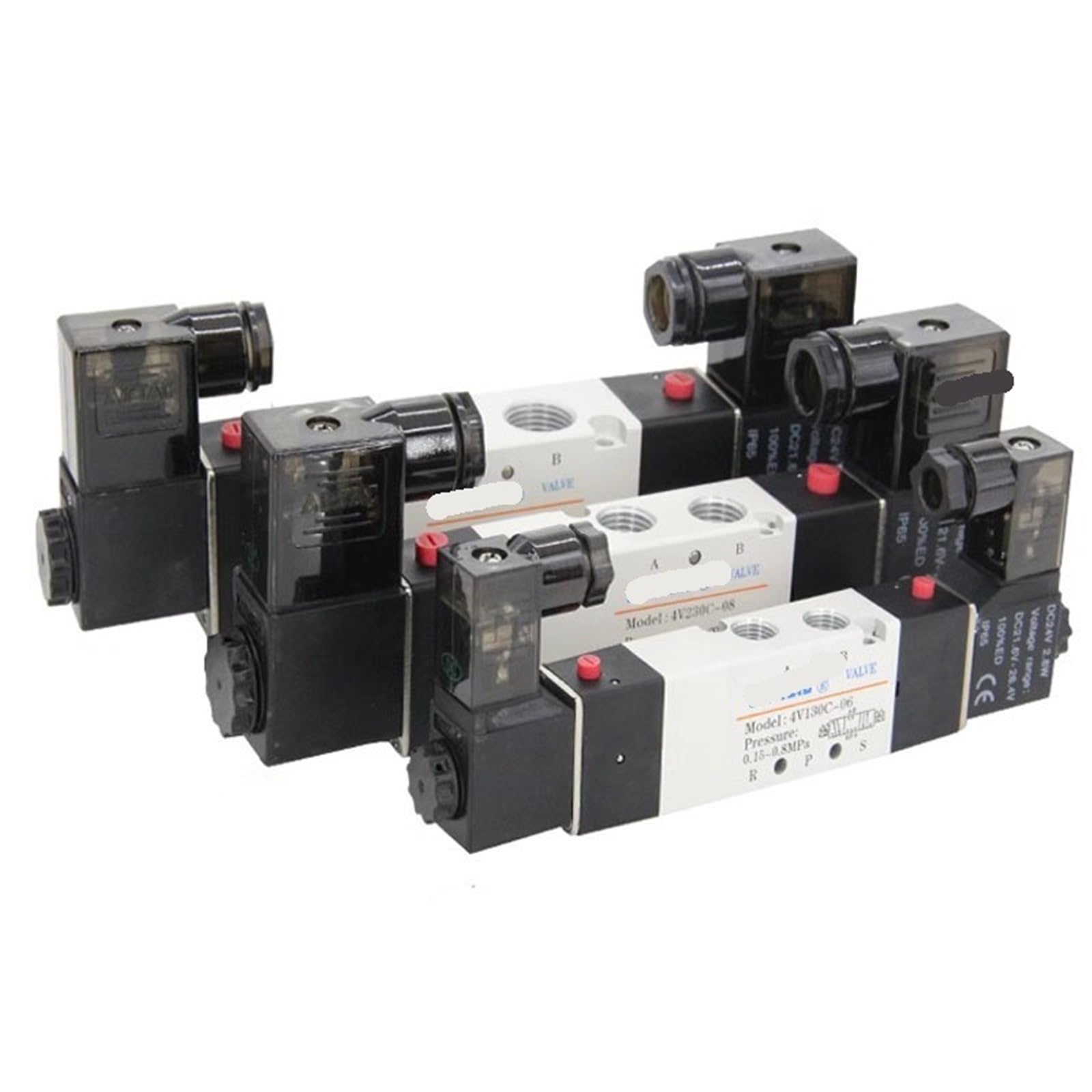 Électrovanne pneumatique 5 voies 4V330E-08 DC24V pour inversion de sens