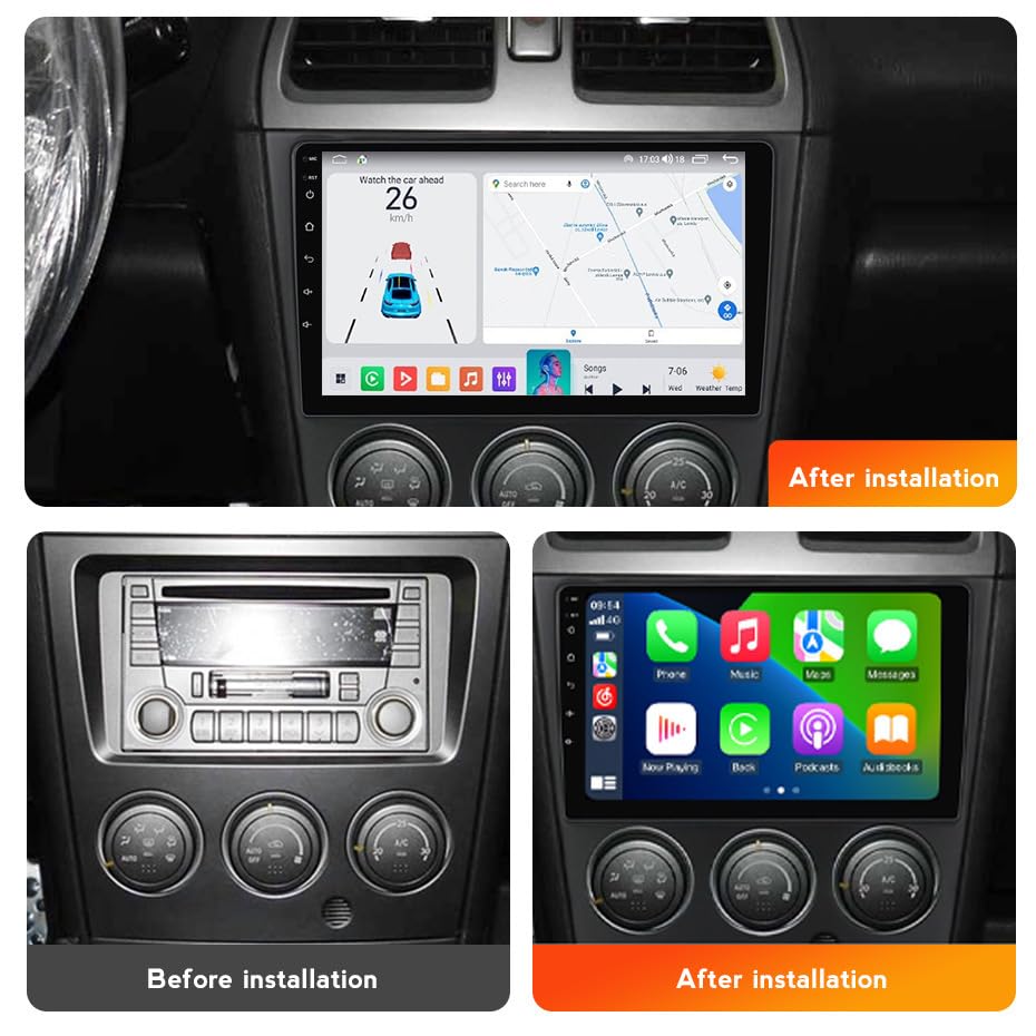 Autoradio GPS Impreza 2002-2007 Android 15.0 Bluetooth Écran 9 Pouces - 2
