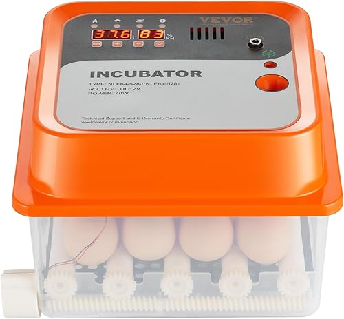 Miniatura 10 de VEVOR 360 incubadoras para eclosionar, girador automático con control de temperatura y humedad, 12 huevos para criar aves de corral con carcasa