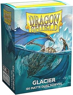 2 Packs Dragon Shield Dual Matte Glacier Standard Size 100 ct Card Sleeves Value Bundle!