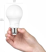 Vista 7 de Bombilla LED A19 Yaxa Basics con sensor de atardecer a amanecer para exterior, equivalente a 60 W, energía eficiente 9 W, luz de día 5000K, base