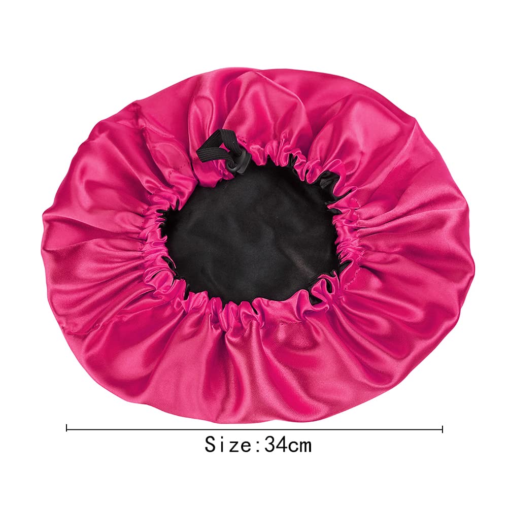 MIUUIPI 2 tappi di seta per dormire, Silk Bonnet, cappa in seta, raso