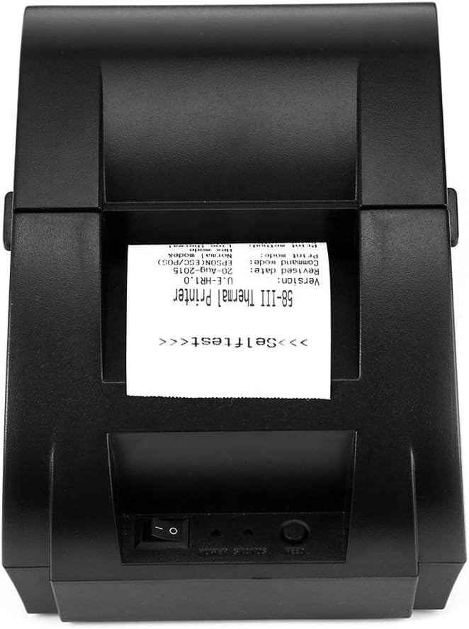 Best Quality 🔥 Thermal Label Printer, TEROW T5890K Portable Shipping Receipt Mini Printer for 58mm Max-Width Sticker with High-Speed Printing Compatible with ESC/POS Print Commands Set, Easy to Setup