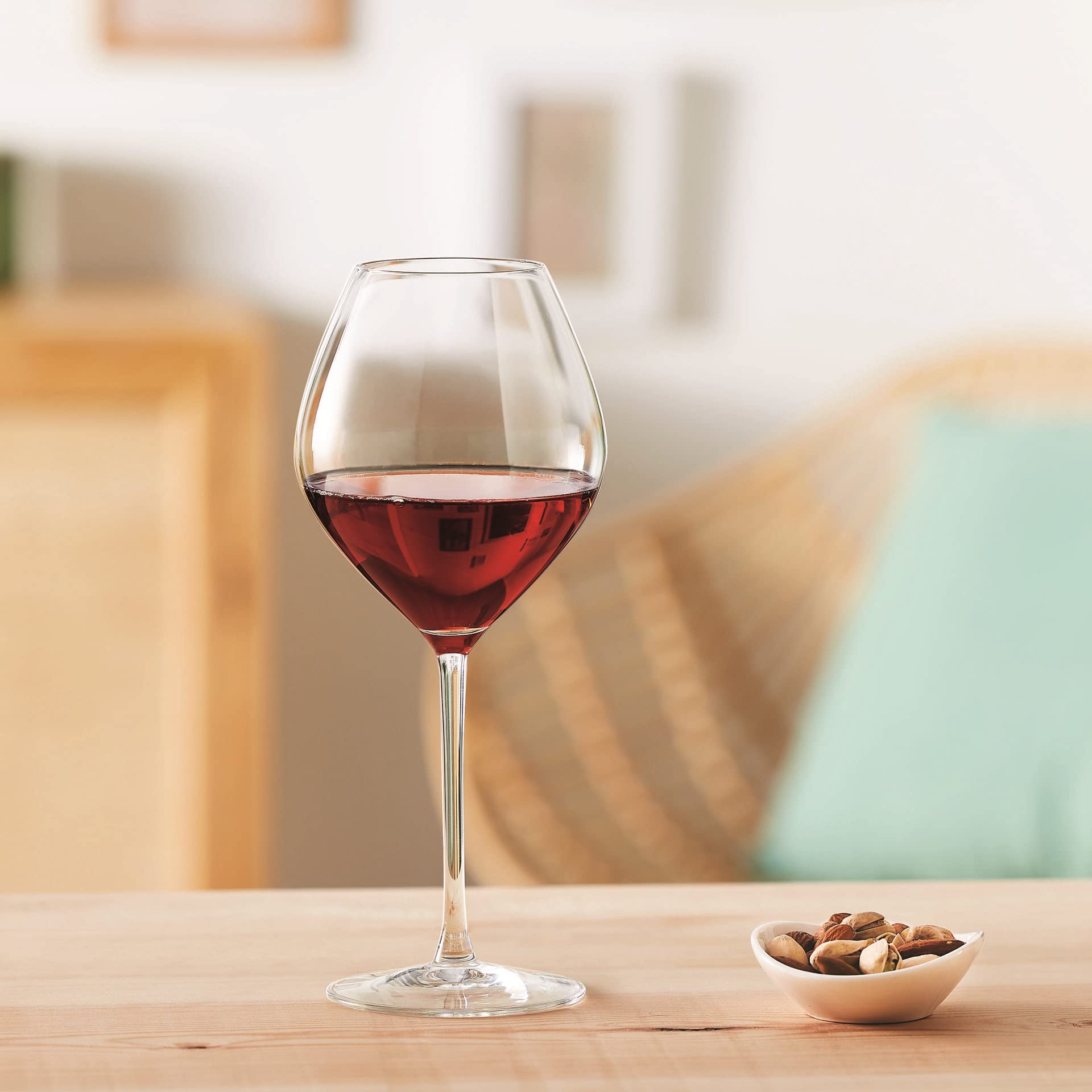 Chef&Sommelier Cheer Up - Juego de 6 copas de vino tinto (55 cl), diseño moderno y elegante, resistencia al agua estándar