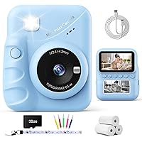 TIATUA Macchina Fotografica Bambini Istantanea, 3.0 Pollici Fotocamera Digitale Bambini