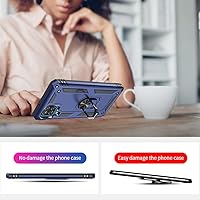 Vista 4 de Funda para Samsung Galaxy A12, Samsung A12 con protector de pantalla HD, [grado militar de 16 pies a prueba de caídas], anillo protector a prueba