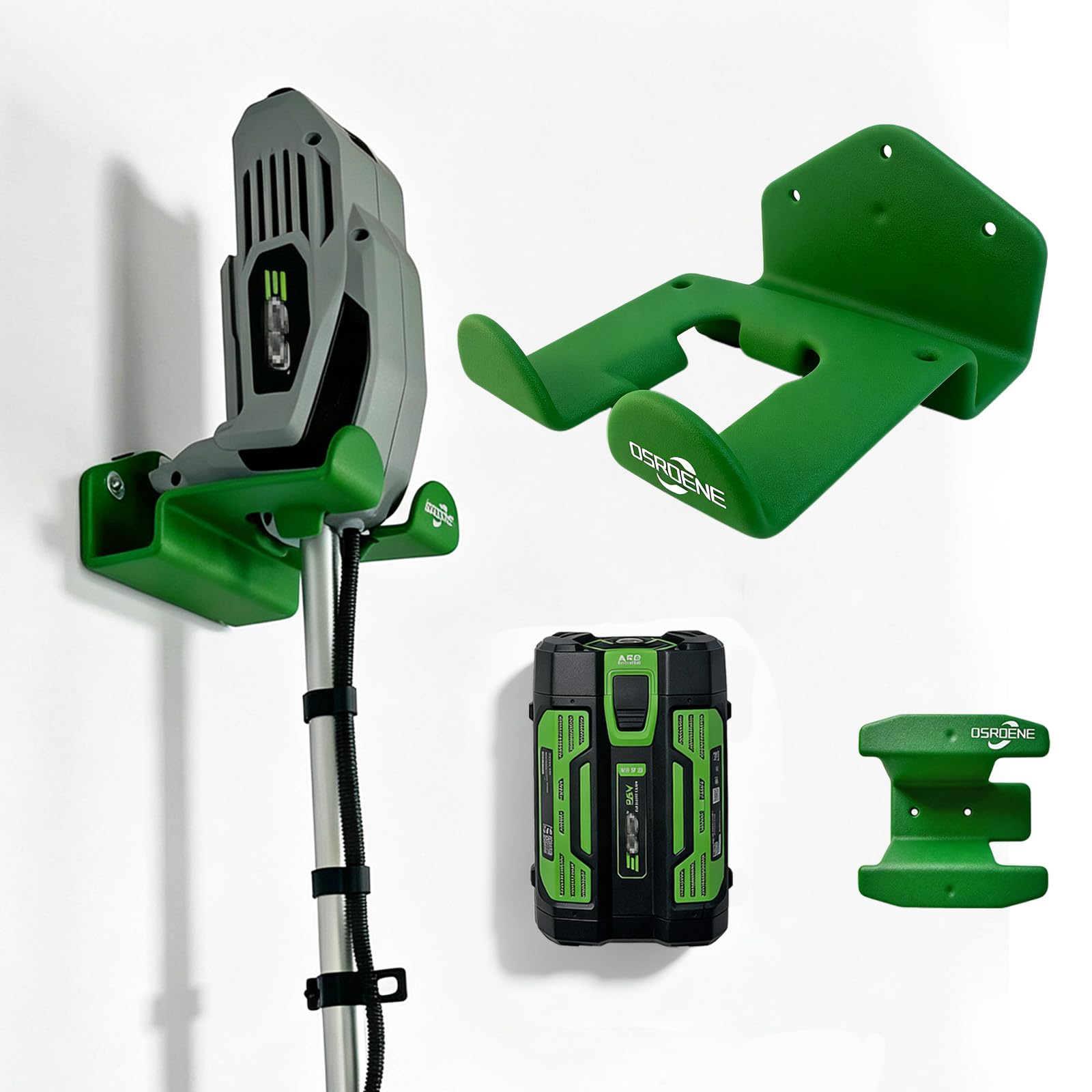Colgador de malas hierbas, 1 paquete de recortadora y soporte de pared para