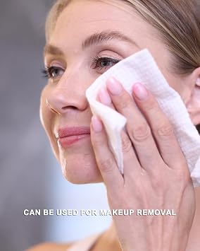 Face Towels,Facial Towels,Disposable Face Towel,7.9x12Face Cloths | Makeup Remover Face Towelettes Disposable,50 Count Disposable Face Cloths for All Skin Types,UltraSoft Clean Face Towel