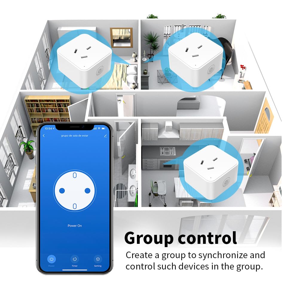 Zigbee Smart Plug Outlet Compatible with Alexa Google Assistant App and Voice Control ZigBee Hub Required AU 16A — view 9
