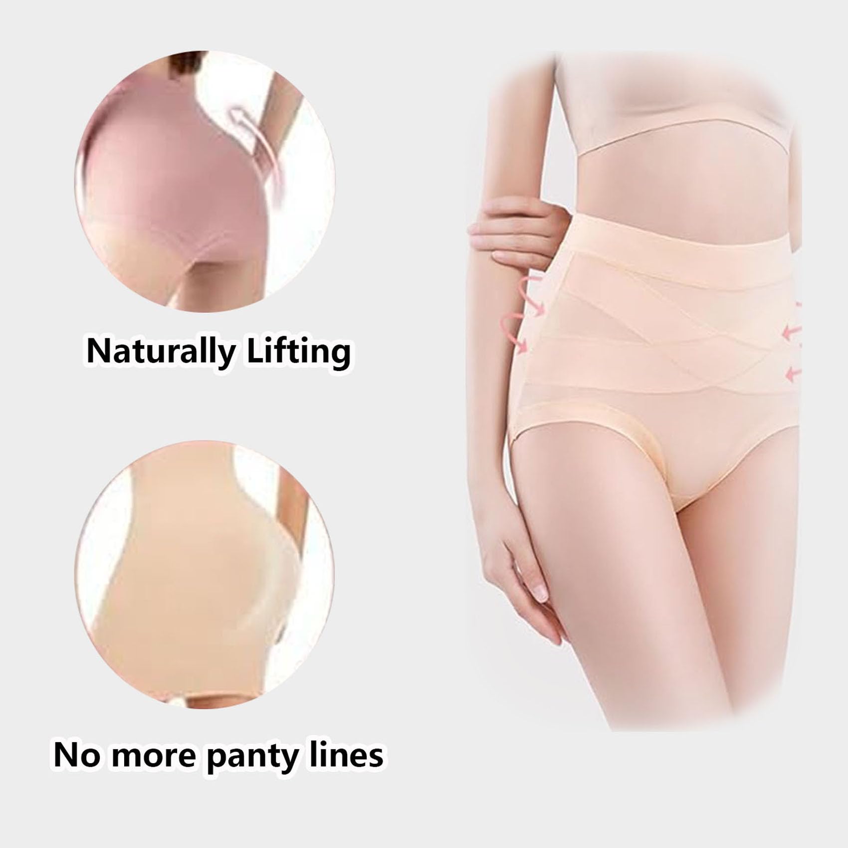VZXATYOP Ropa Interior Moldeadora A Prueba De Fugas For Mujeres Soporte Adelgazante con Comodidad Invisible Bragas Absorbentes Sin Costuras For Incontinencia Leve