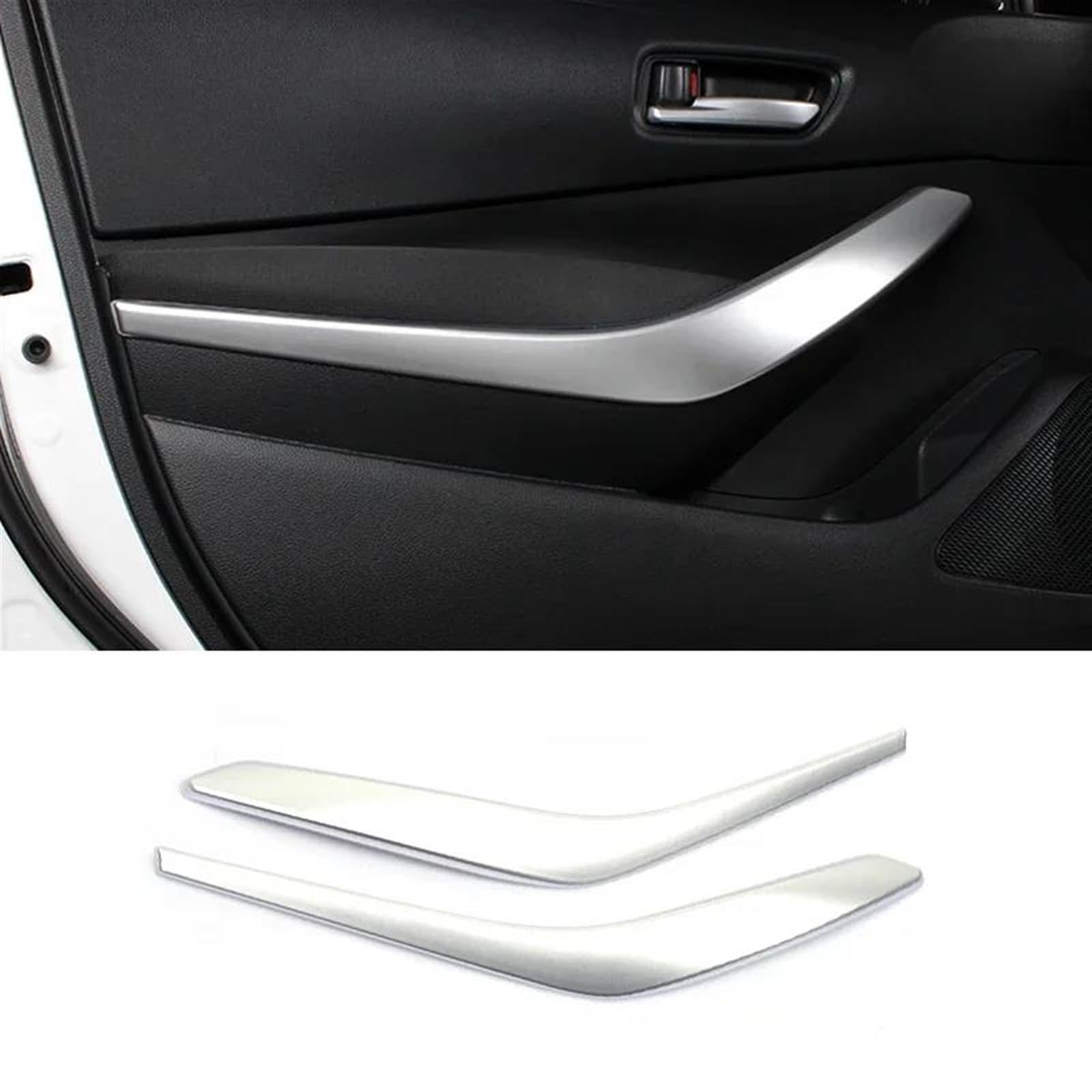 NOHEEU Inner Door Handle Auto Accessories Parts Inner Door Handle Cover Armrest Panel for Toyota for Corolla E210 2019-2023