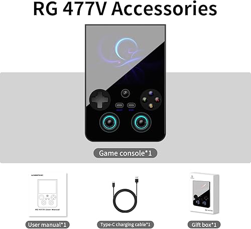 Miniatura 9 de RG477V Dimensity 8300 Android14 sSystem Consola de juegos portátil táctil de 4.7 pulgadas WiFi/Bluetooth Hall Joystick RGB Light 5500mah