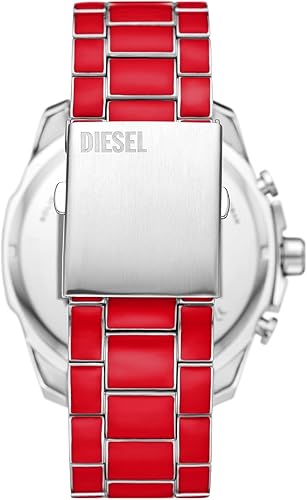 Vista 4 de Diesel Mega Chief Reloj de acero inoxidable para hombre con movimiento analógico o digital