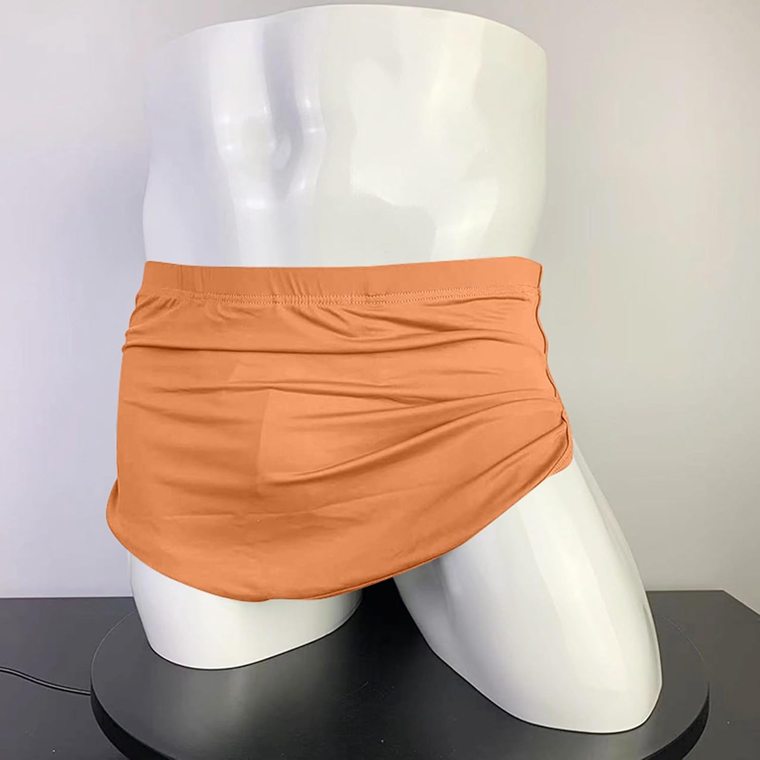Boxer Shorts for Men Bulge Comfy Quick Dry Orange