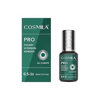 Pro Eyelash Extension Glue HQ Free 99.8% Japan Monomer, Ultra-Stable All-Climate, Sensitive-Friendly, Extra Strong 8 Weeks Retention for Lash Technicians 5ml 0.5-1s