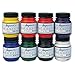Jacquard Textile 8 Color Primary/Secondary Color Set - Permanent Fabric Paint for Clothes, Furniture Upholstery, Shoes & Bags - Indoor & Outdoor Fabric Paint Set - 2.25 Oz Jars Upholstery Fabric paint