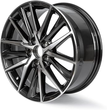 New 18X8" Aluminum Alloy Wheel Rim Fit For Toyota Camry 2018 2019 2020 2021 2022, 18 inch rims Machined Black Direct Replacement Car Rim