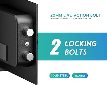 RPNB Small Hotel Safe Box,Personal Home Safe,Digital Money Safes,28 L