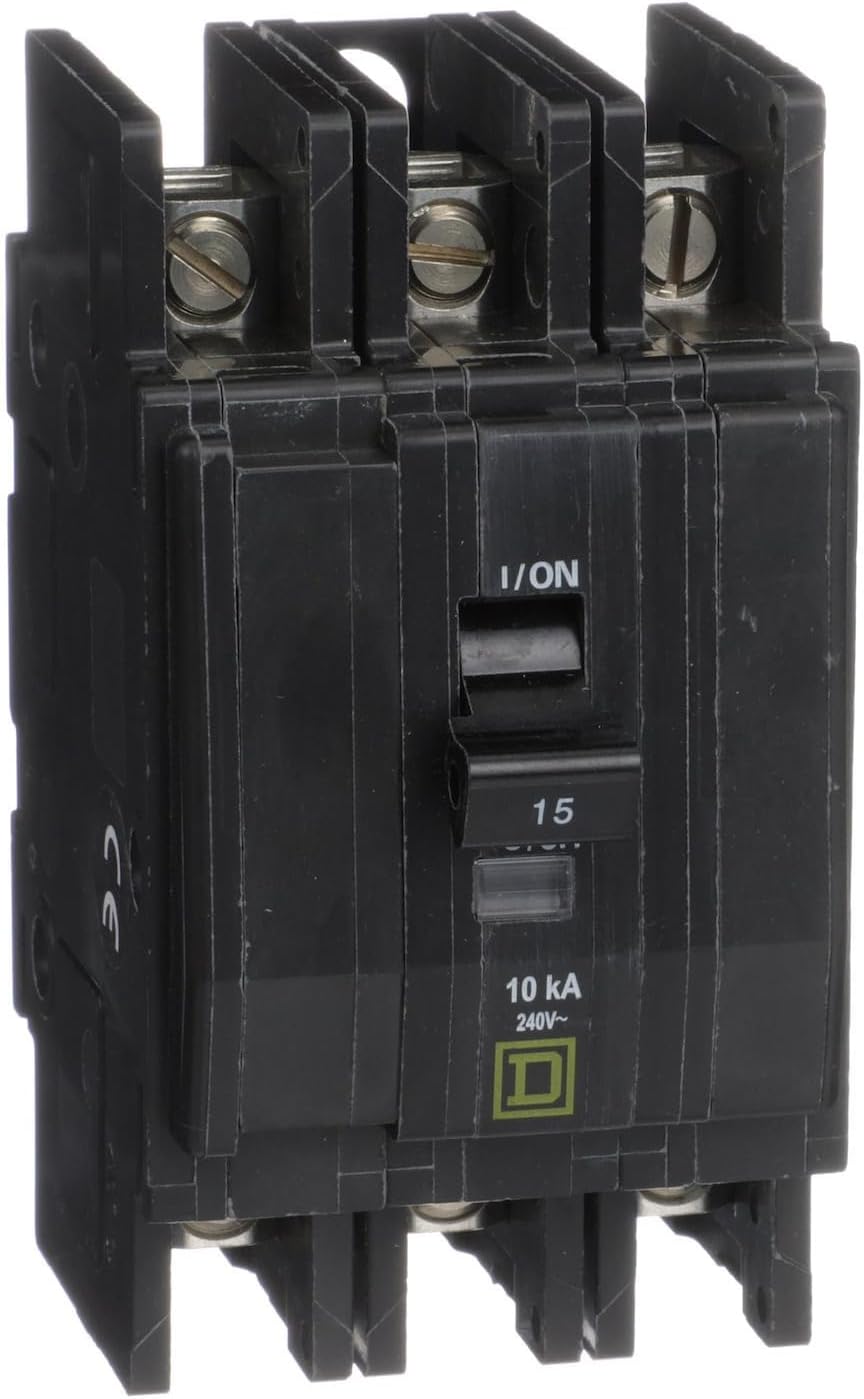 SCHNEIDER ELECTRIC QOU315 Miniature Circuit Breaker 240V 15-Amp Distribution Panel