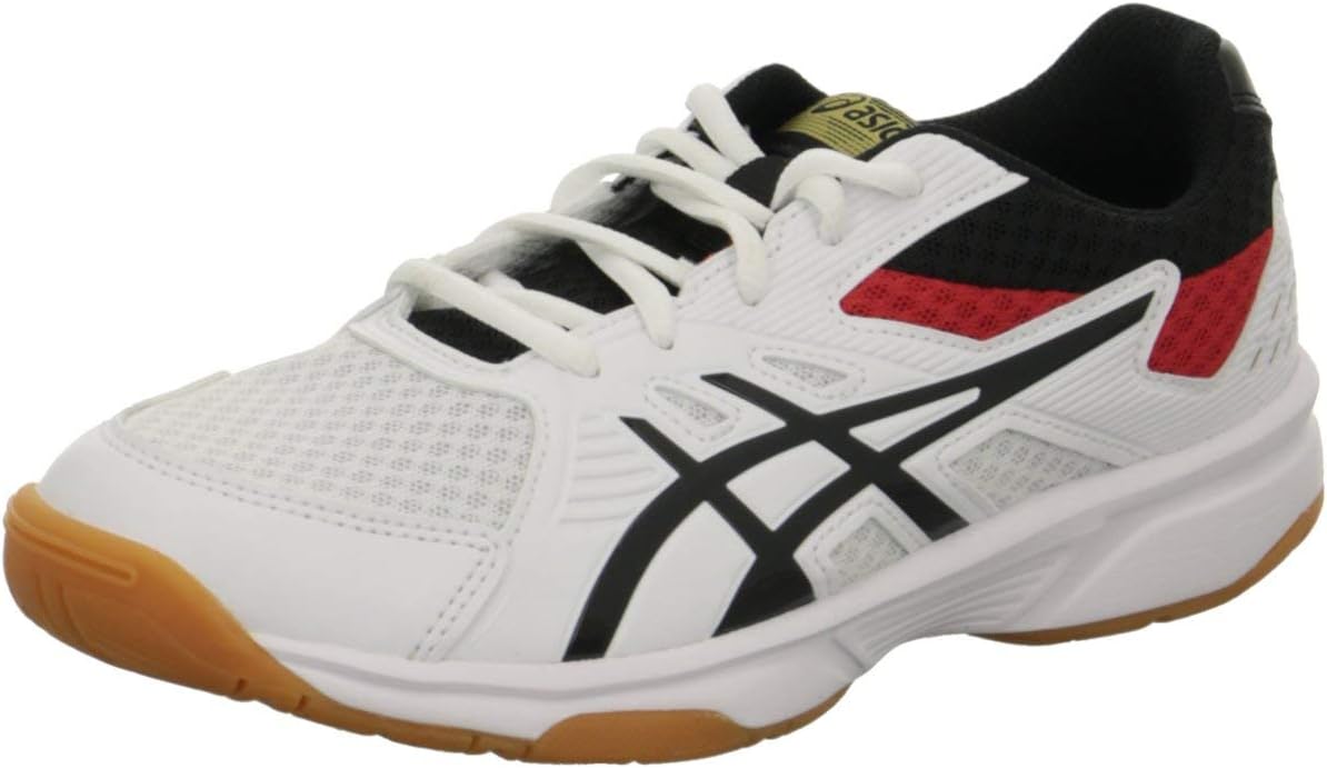 ASICS Men's Upcourt 3 White/Black Badminton Shoes-6 UK/India (40 EU) (7 US) (1071A019.110)