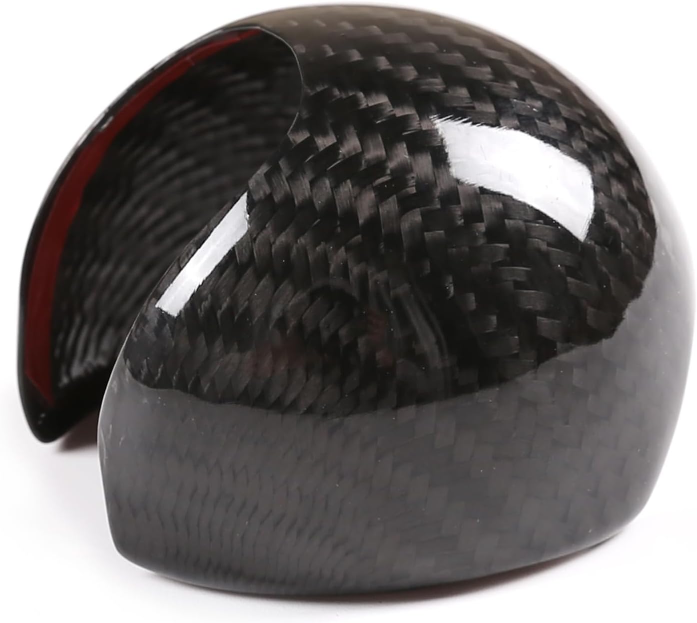 Real Carbon Fiber Car Gear Shift Knob Head Cover Trim Stickers for Audi A3 S3 2014 2015 2016 2017 2018 2019 2020 (Carbon Fiber)