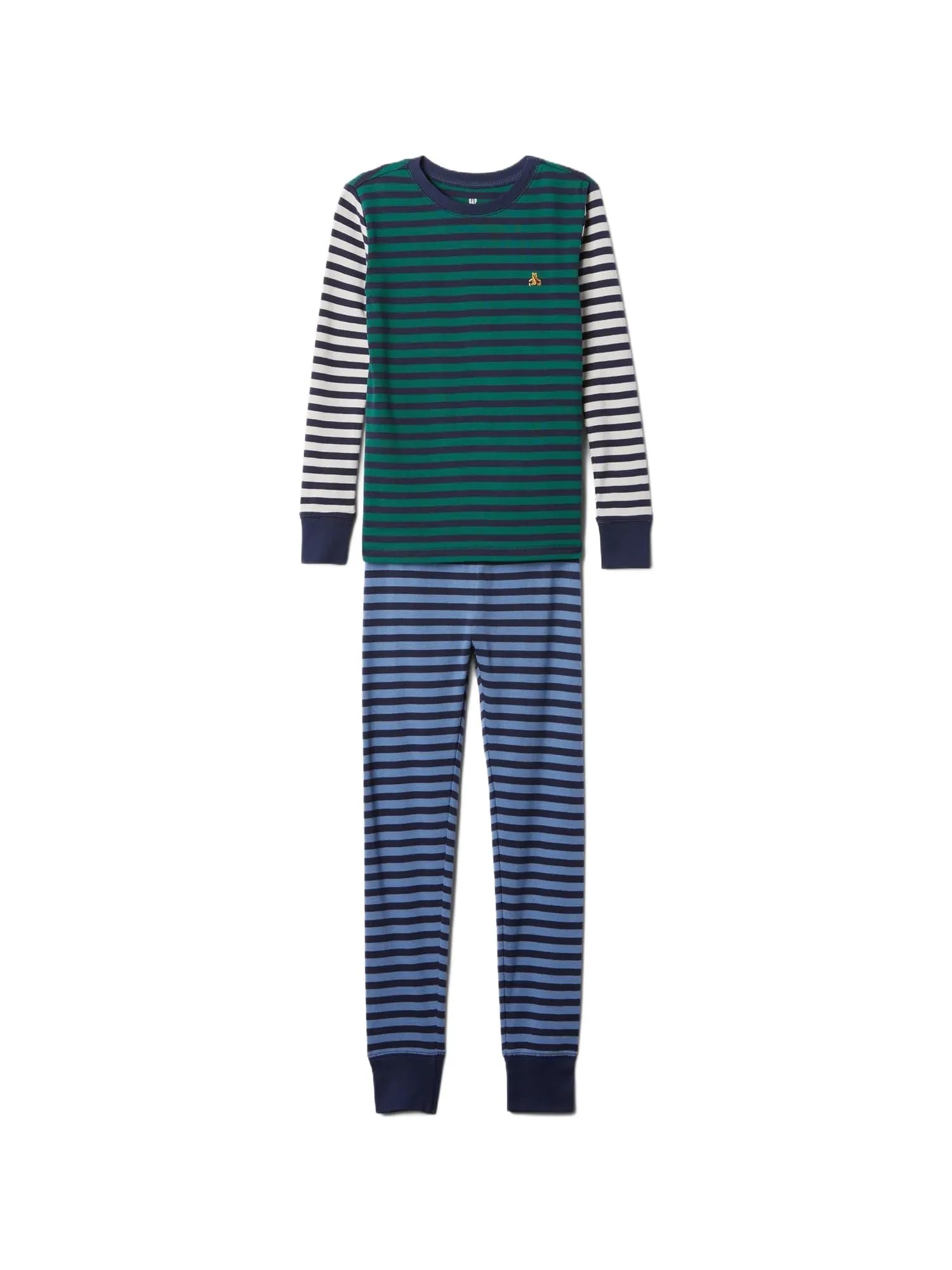 

                                                    GAP Boys Long John Pajama Set Fal Multi Stripe 8
