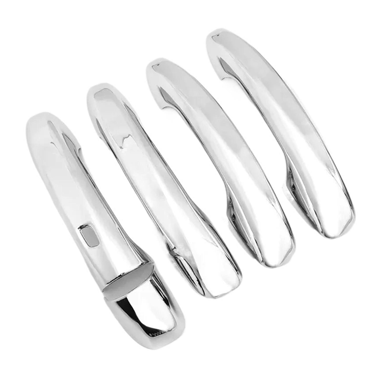Trxjjvm Silver 1 Sensor Hole For Benz For Cla For A B C E Class For Glc For Glb For Gle For Gla Car Door Handle Cover Trim Set Accessories Sticker Car Exterior Door Handle(Silver 1 Sensor Hole)