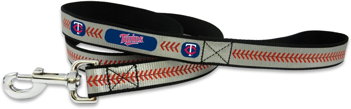 MLB Minnesota Twins Baseball Pet Leash, Reflective, Large