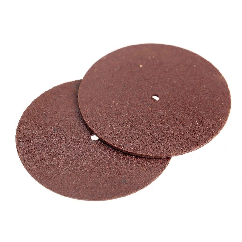 SEIWEI 36Pcs Mini Cutting Disc Rotary Tool Set 22mm Resin Cutting Discs and 3.1mm Mandrel Cut Off Wheel for Dremel Rotary Tools Universal