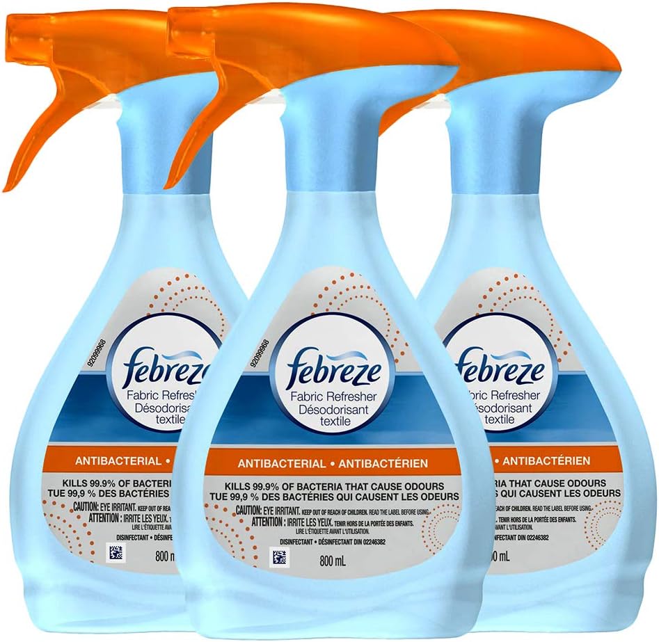 Febreze Fabric Refresher, Antibacterial Air Freshener, 27 oz. (Pack of 3)