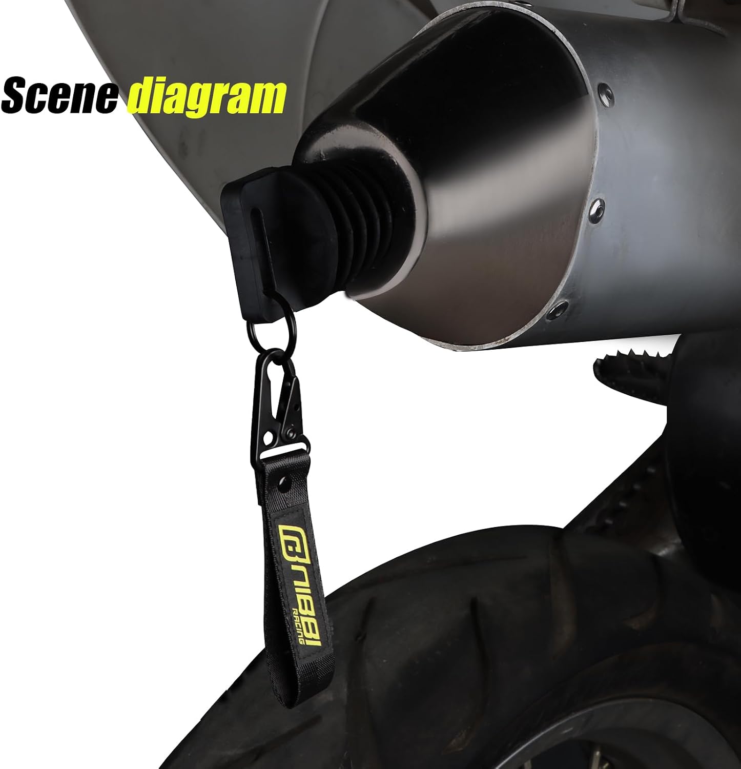 NIBBI 1.2"-1.8" Muffler Exhaust Wash Plug, Wash Plugs for Motorcycle Dirt Bike 2 & 4 Stroke Rubber Exhaust Silencer