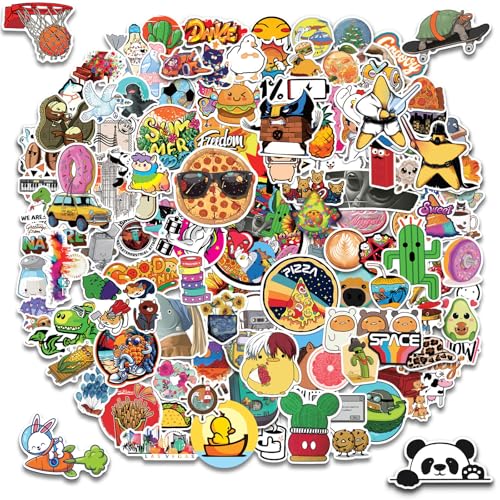 300pcs VSCO Stickers for Water Bottle Laptop Kids Teens - Trendy Graffiti Cute Vinyl Aesthetic Waterproof Pack for Skateboard Luggage - Colorful Funny Designs
