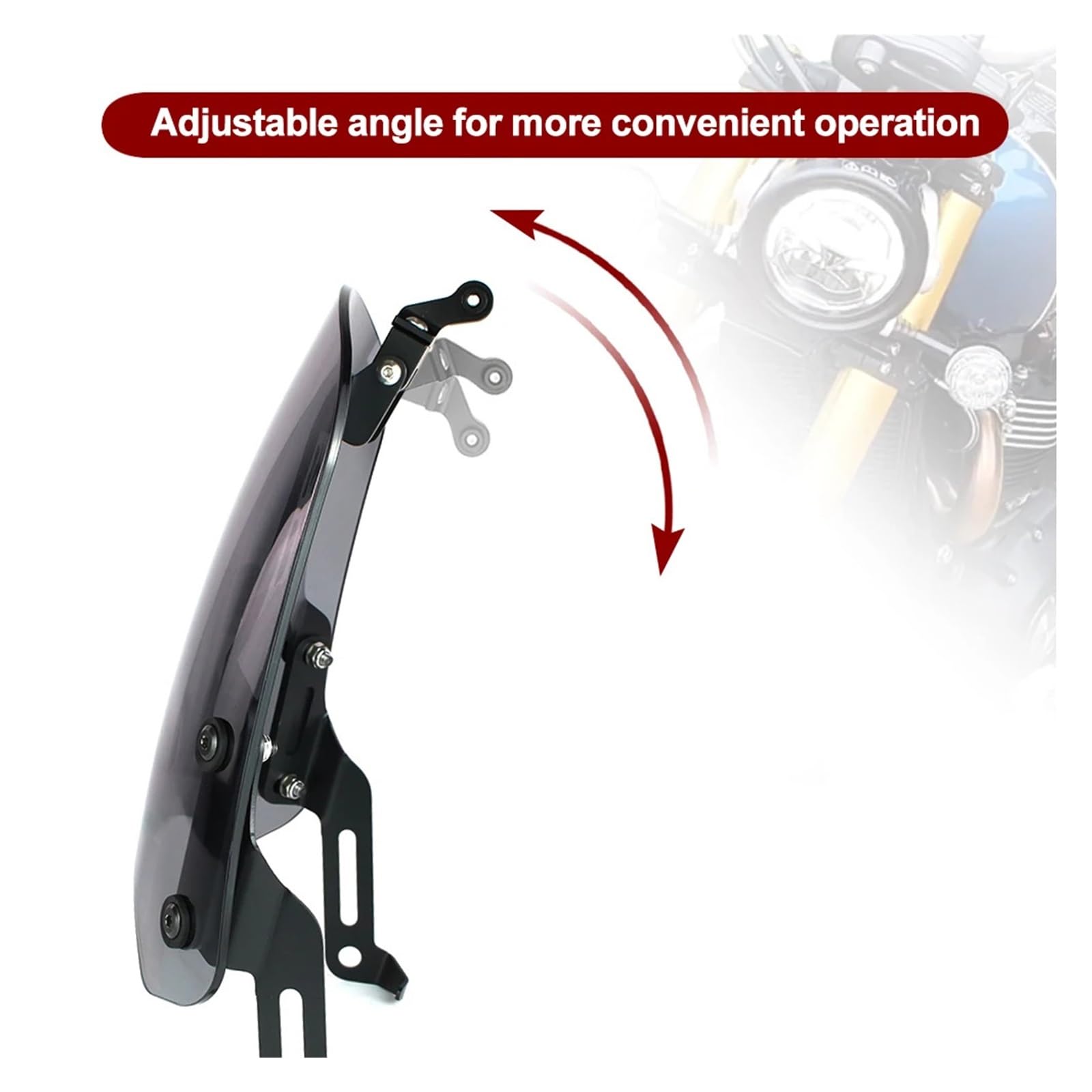 Supporto per parabrezza per motocicletta per Triumph per Bonneville Scrambler 1200 XE XC BE Speed ​​400 Protezione per parabrezza Scrambler 400X paravento Anteriore deflettori
