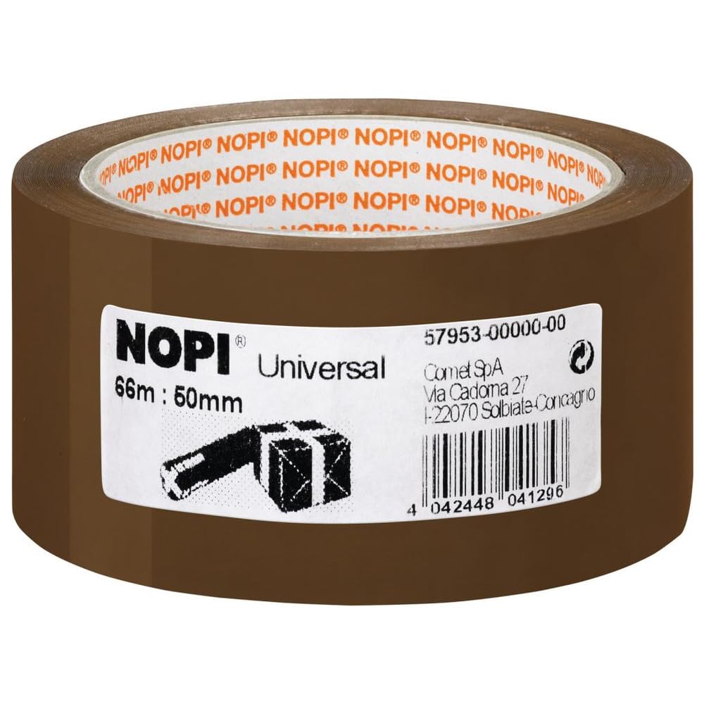 Nopi Brown Tesa Uk Universal Packing Tape 66M:50mm