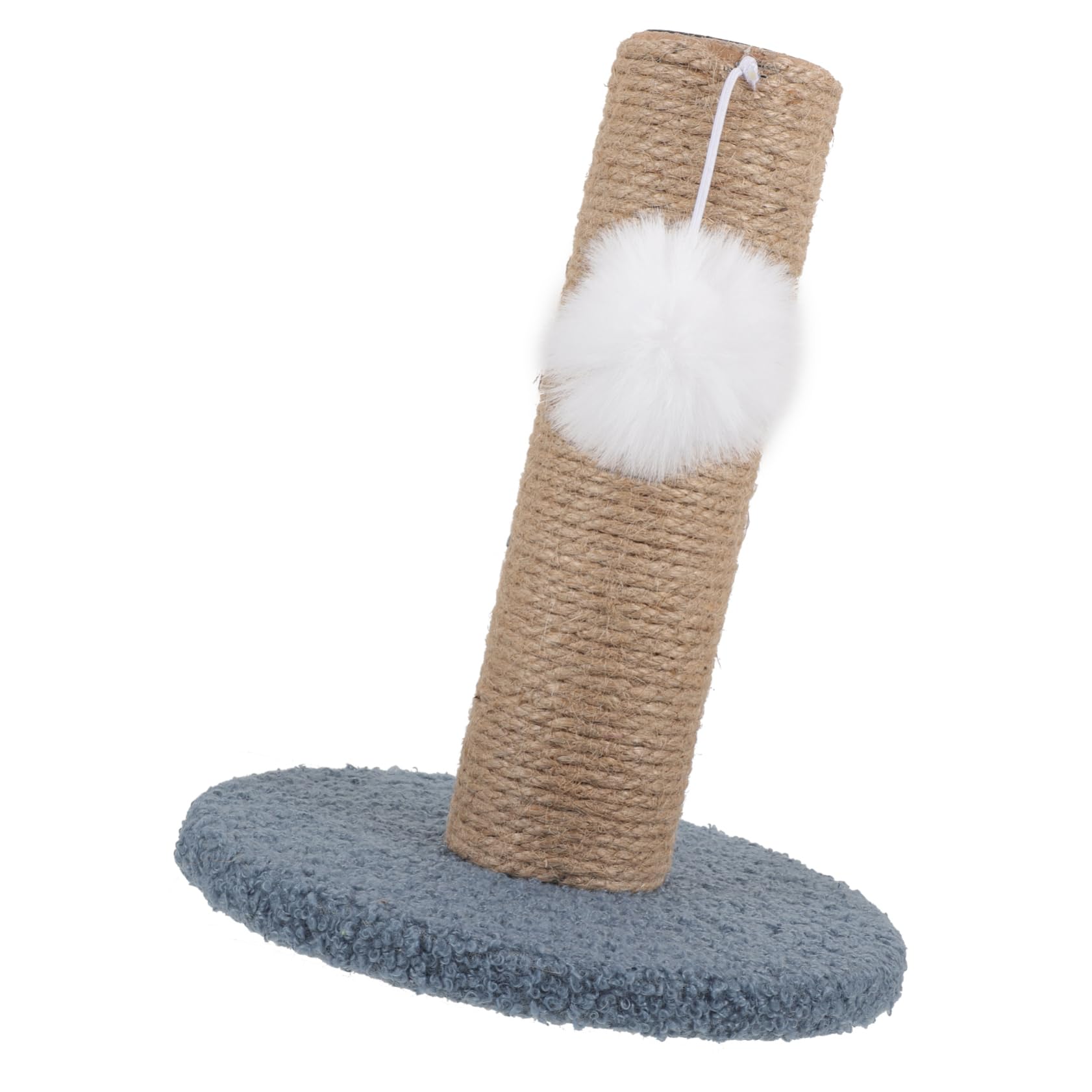 Abaodam Decorative Kitten Scratcher Post Reusable Indoor Cat Scratching Post with Hanging Ball Rope Design Cat Accessories for Relaxation and Exercise