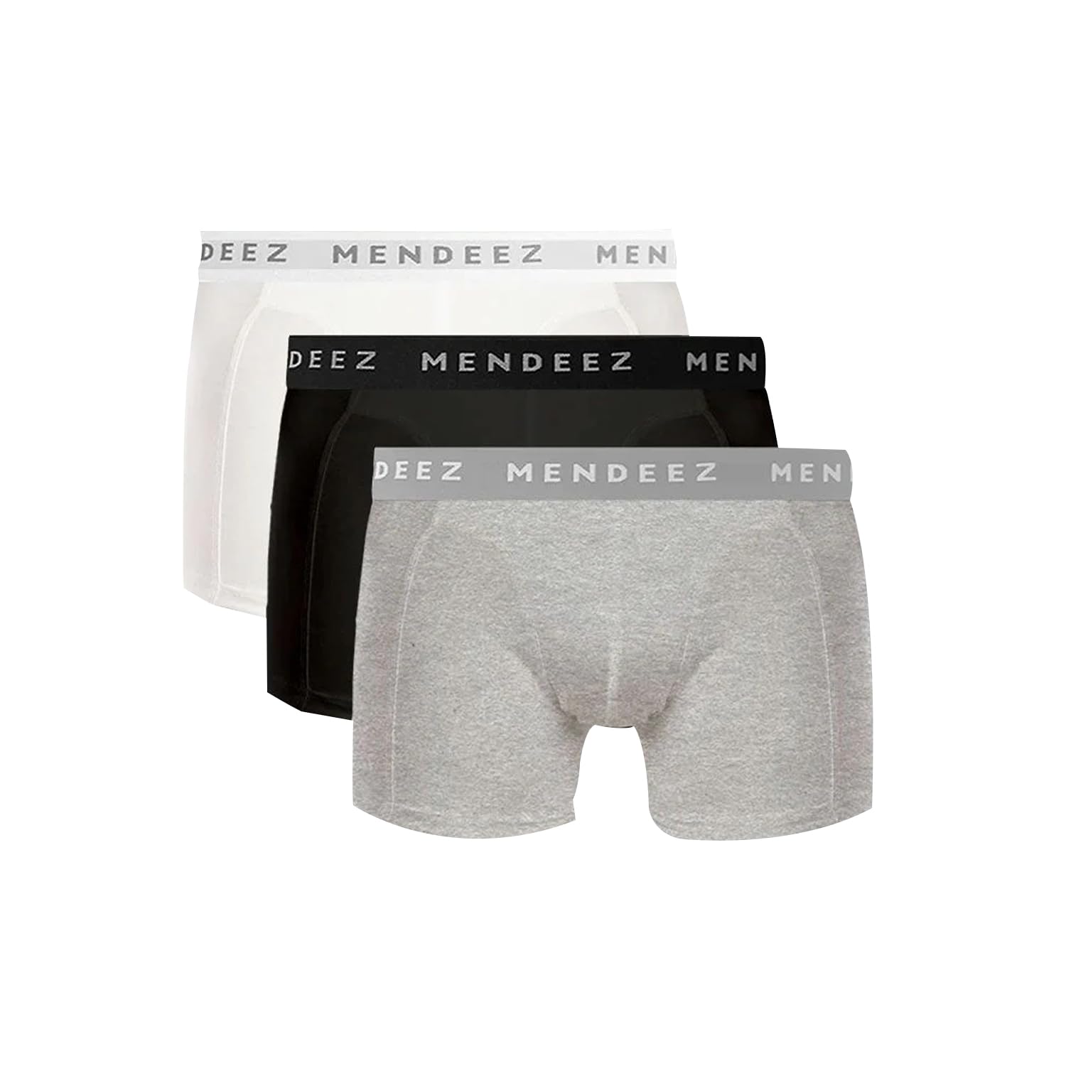 MENDEEZMens Boxer Shorts Soft Cotton Men Pack of 3 Breathable Mens Underwear Boxer Briefs