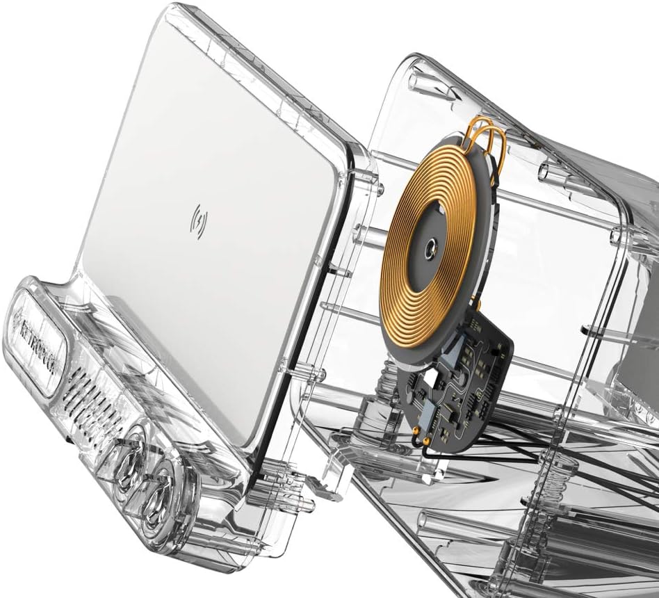 Up To 40% OFF RetroduckQ, [Qi Certified] 10W Fast Charge Wireless Charging Dock-Fast Wireless Charger for iPhone Xs, XS Max, XR, X, 8, 8 Plus, 11, 11 pro, SE 2020 (Compatible w/Samsung, LG, Sony, More) Carmine Red