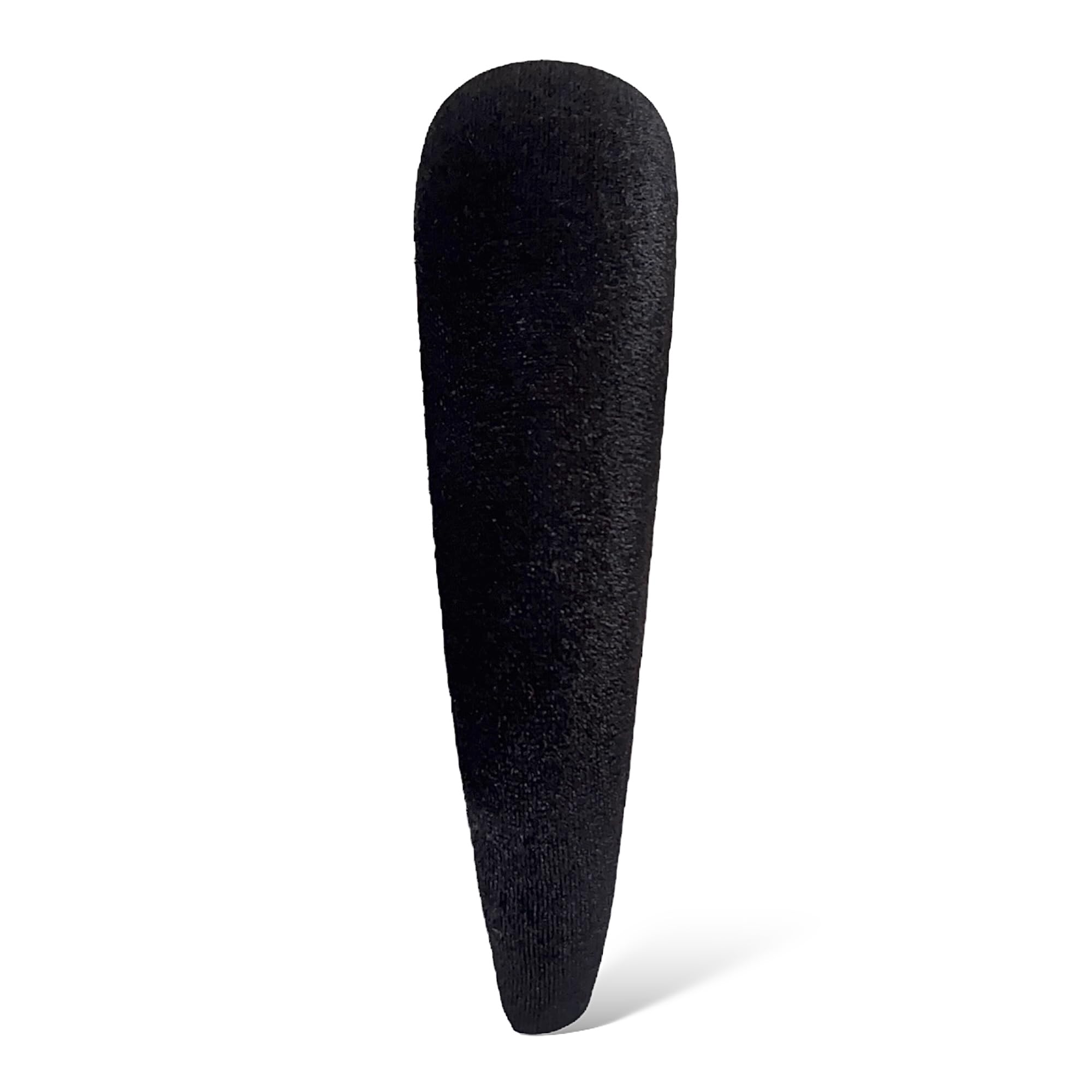 Leonyvie Velvet Padded Puffy Soft Headband, Black Thick Headband (4 CM Wide) - Image 3 thumbnail