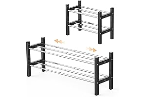 Extendable Shoe Rack Organizer for Spacious Storage