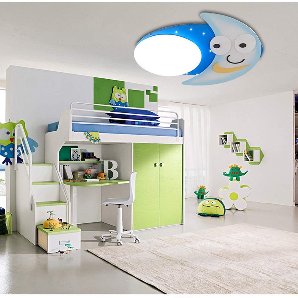 Kreatywna Led akrylowa dziecięca lampa sufitowa księżyc lampa sufitowa osobowość moda ciepła romantyczna dekoracja księżyca oprawa żyrandol światła 454 good