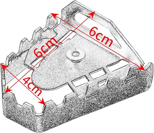 Miniatura 6 de Velospeed Compatible con BMW F850GS 2018-2022 Pedal de palanca de freno trasero para motocicleta, extensión ampliadora, pastilla de freno trasero,