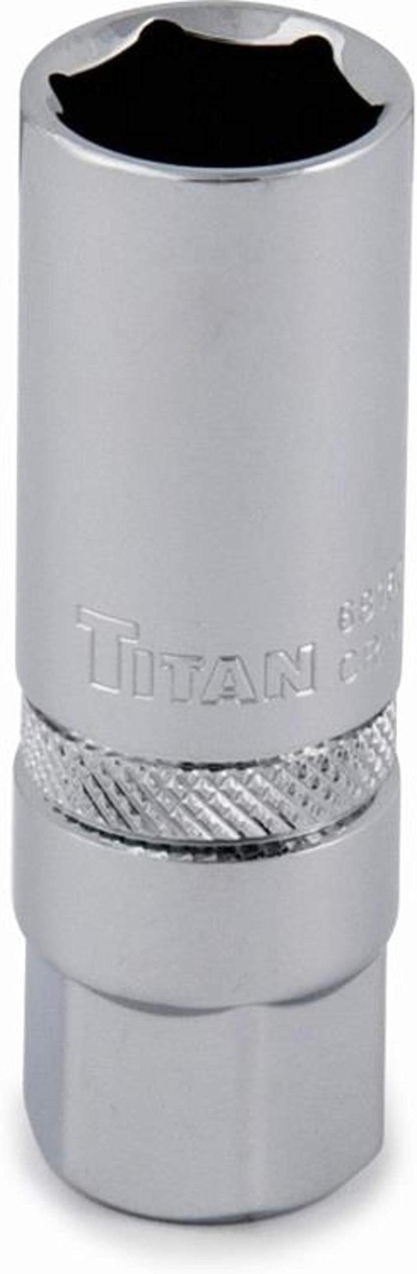 Titan Zündkerzenstecknuss 3/8“ Antrieb – 3/4“ Größe, Mit Geriffeltem Griffring