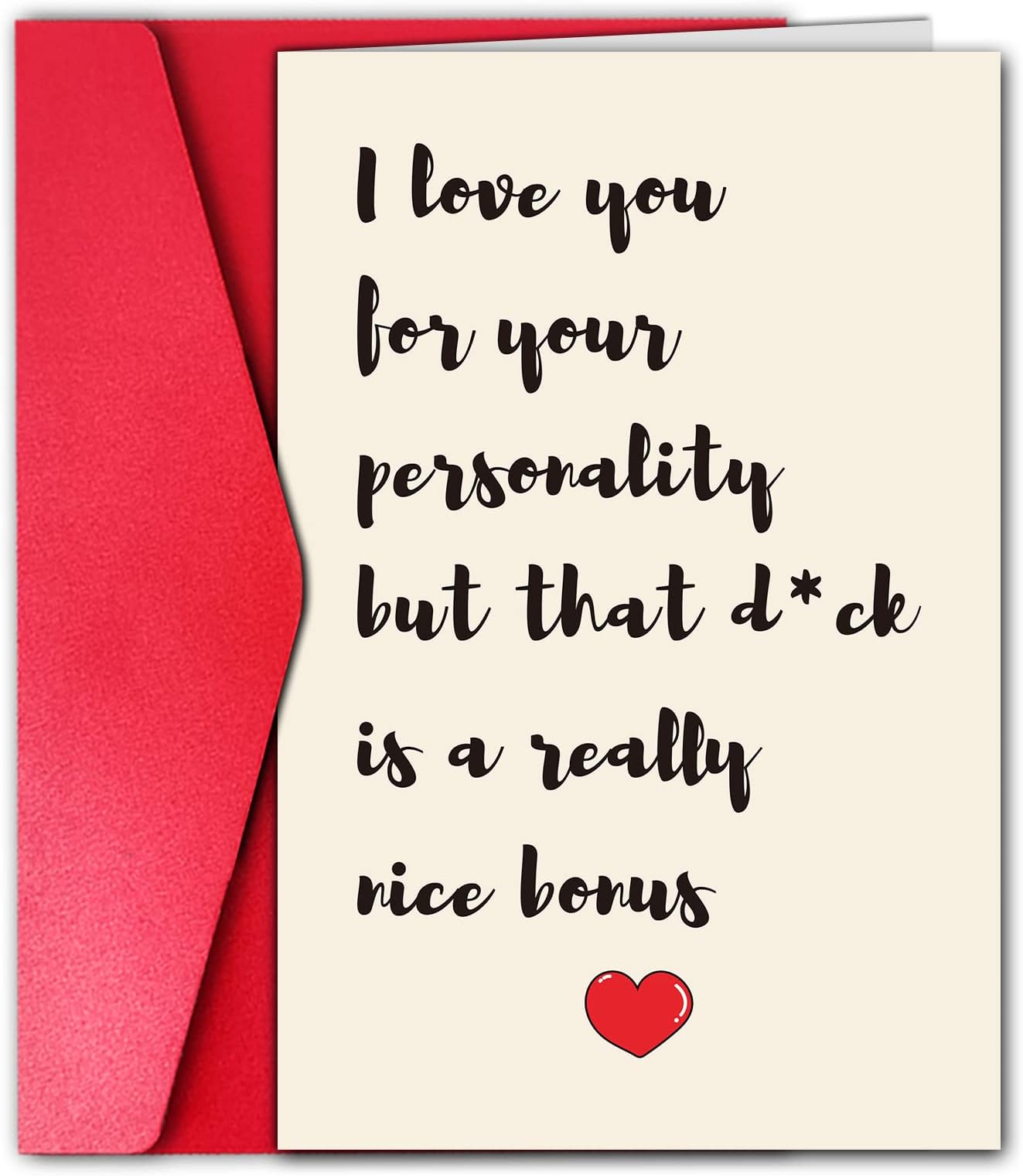 GYYsweetus Funny Valentines Day Card for Boyfriend, Wedding Anniversary Card for Husband, Hilarious Birthday Card, Gay Gifts (Love Your Personality)